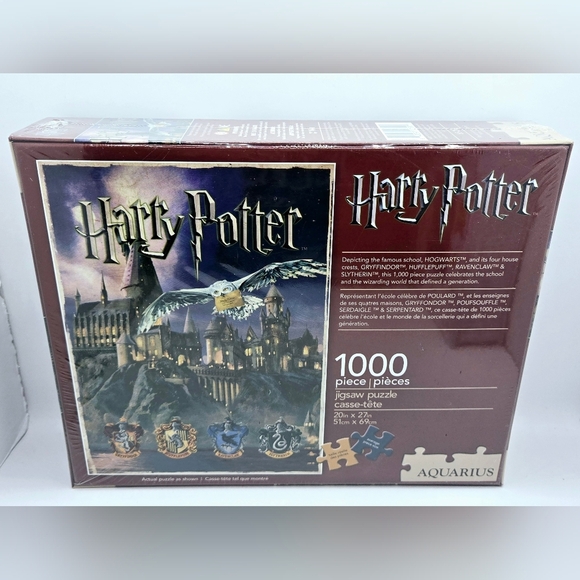 Harry Potter Hogwarts Castle 1000 Piece Jigsaw Puzzle Aquarius 20x27" NEW SEALED - Picture 4 of 6